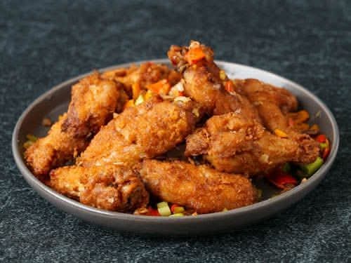 Salty Peppery deep fried Chicken Wing 椒盐炸鸡翼